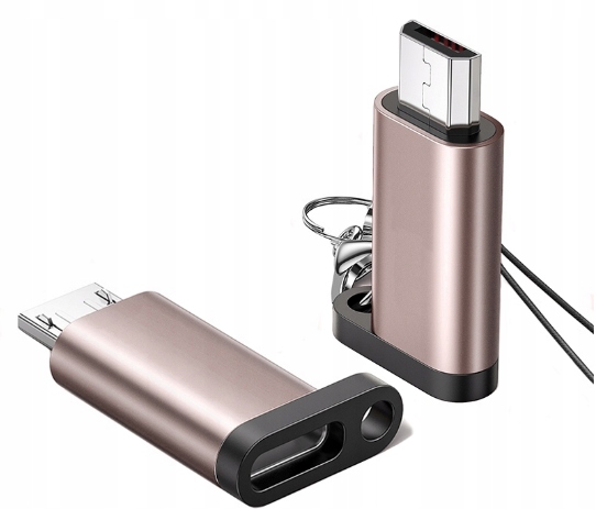 ADAPTER WTYK PRZEJŚCIÓWKA USB-C TYP C NA MICRO USB TRANSMISJA DANYCH