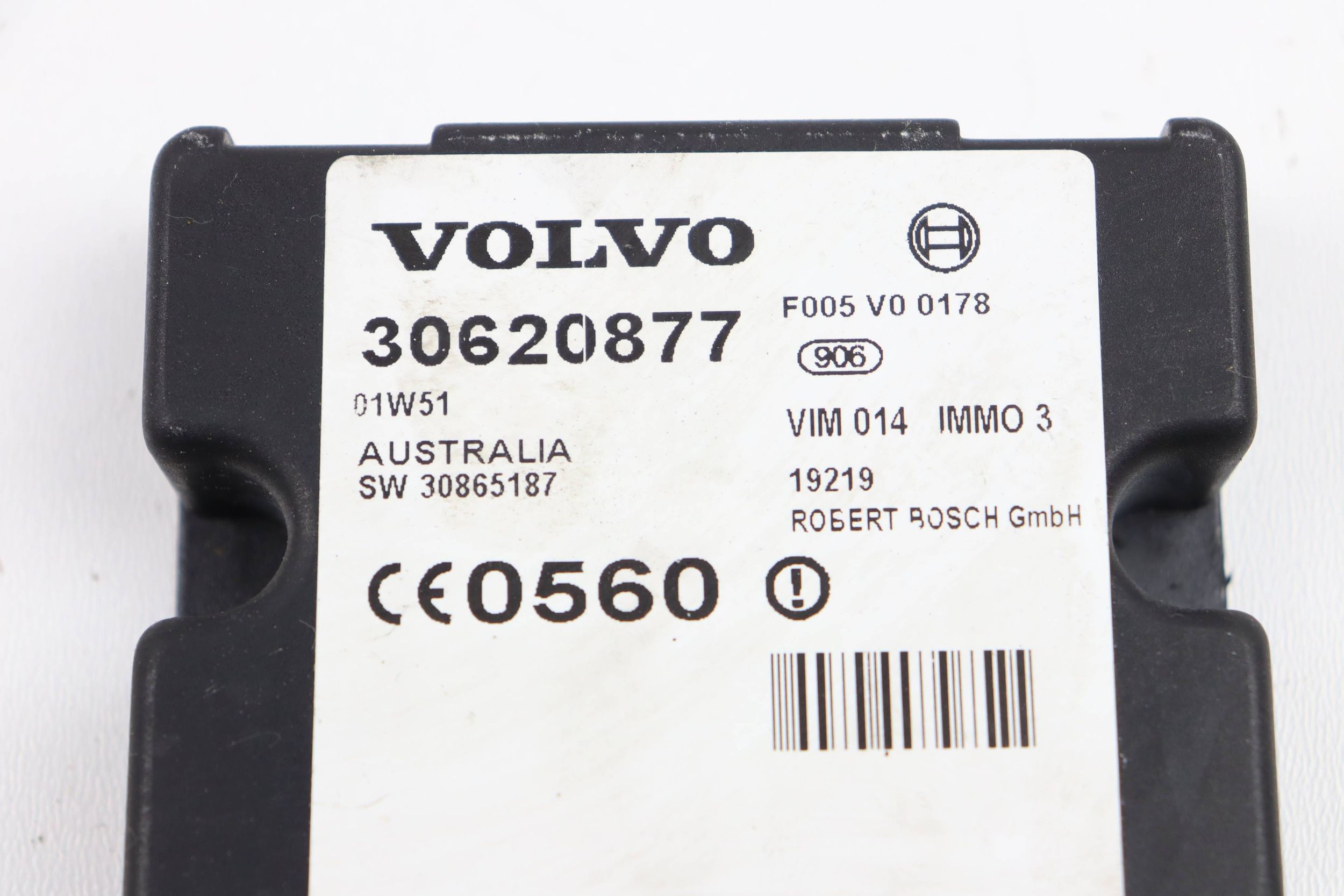 VOLVO S40 V40 module control unit IMMOBILIZERA 30865187 30620877