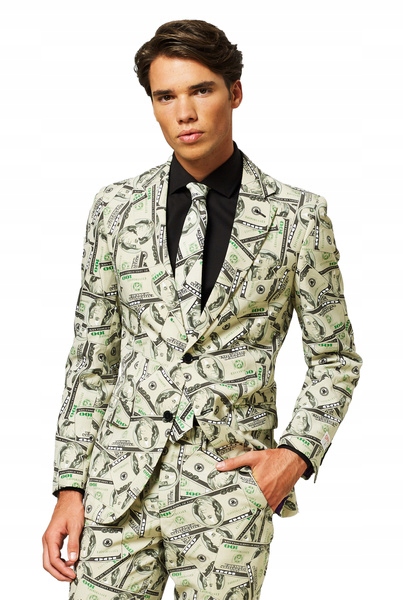 Pánský Oblek Cashanova Dolar Opposuits Deluxe Převlek Slim Fit 50