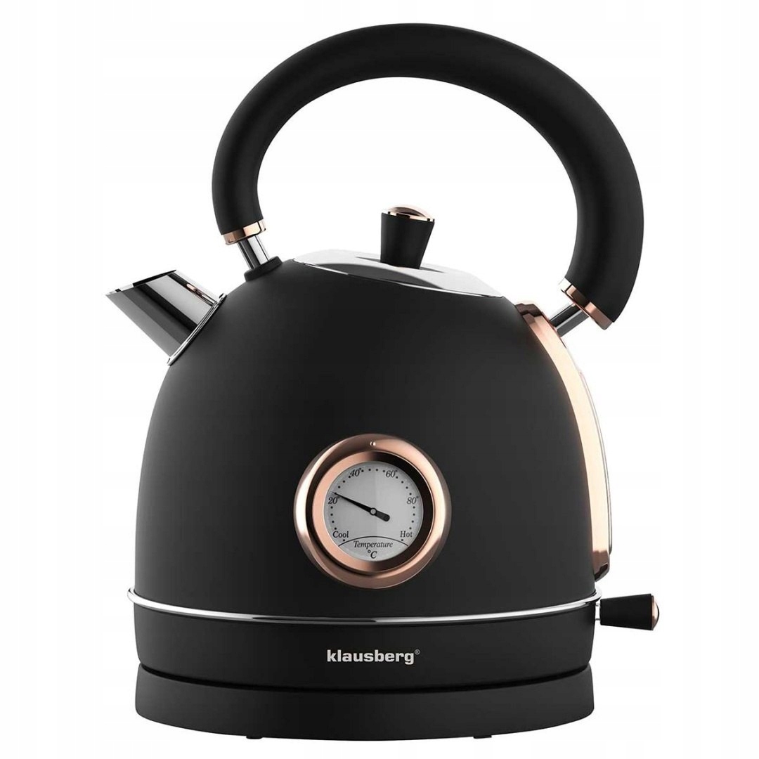 Elektrická Konvice 1,8 L S Teploměrem Klausberg KB-7905 Retro