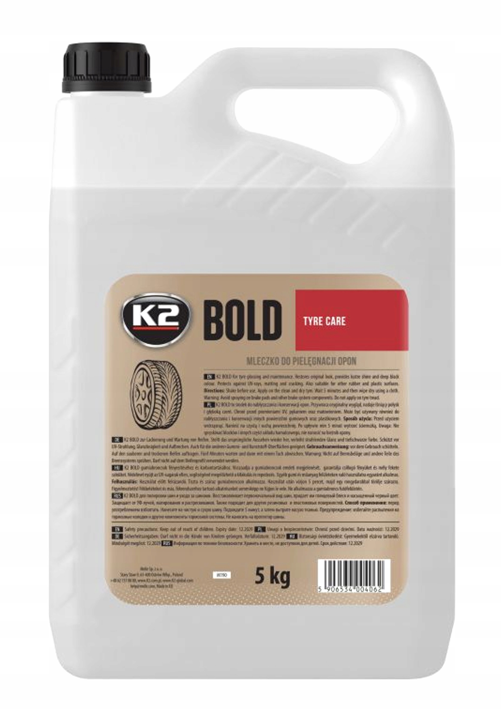 

K2 Bold 5L Do Nabłyszczania Opon Mokra Opona