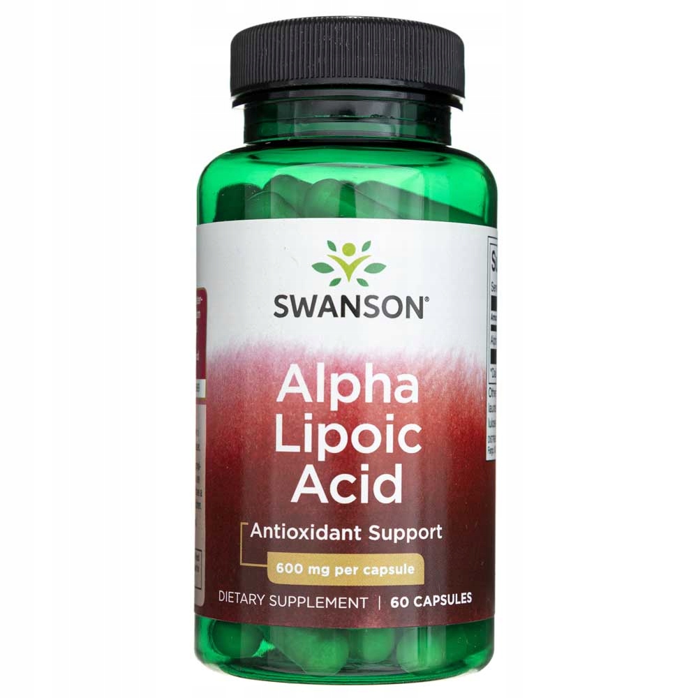 Swanson Kwas Alfa Liponowy (ala) 600 mg 60 kapsułek