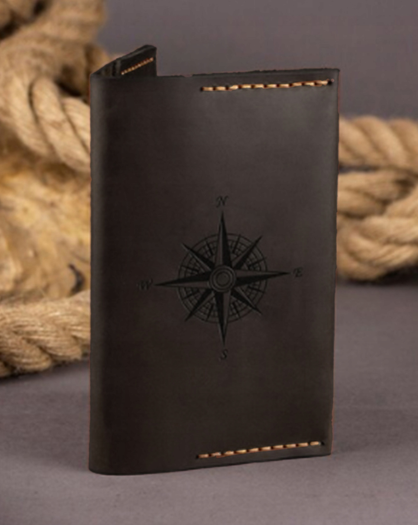 Pouzdro na cestovní pas personalizované kožené s gravírováním handmade