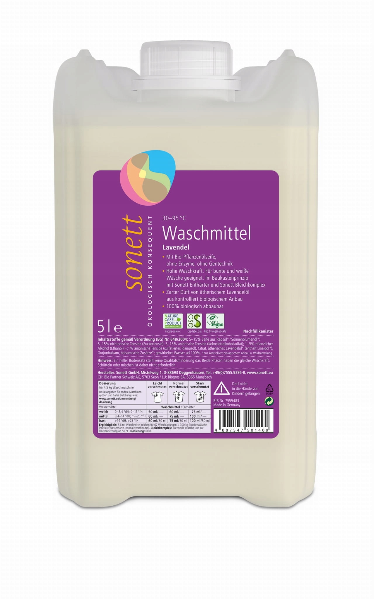 

Sonett ekologiczny płyn do prania lawendowy 5l