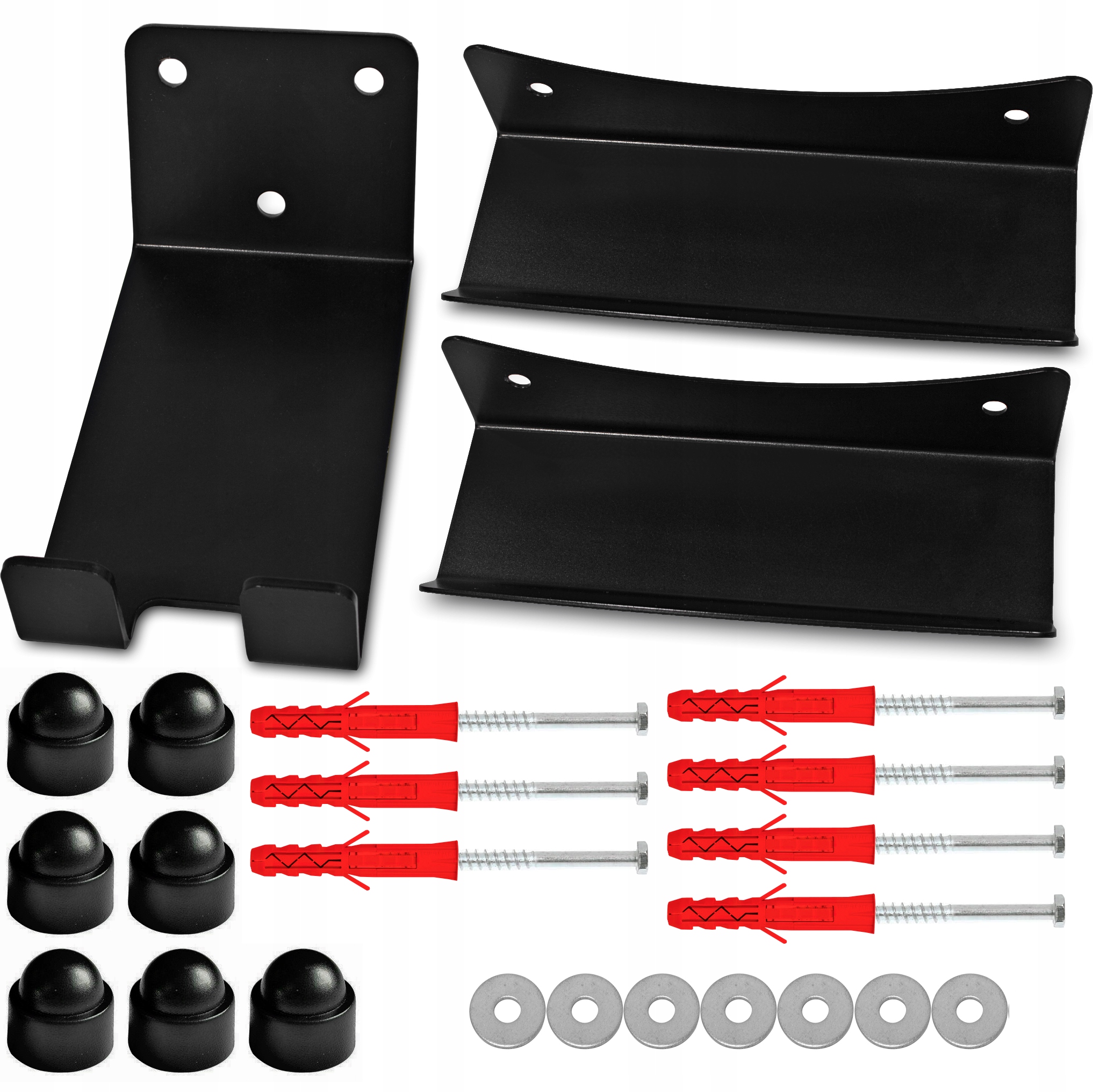 WIESZAK NA ROWER UCHWYT ŚCIENNY Z ZABEZPIECZENIEM KOŁKI ŚRUBY UCHWYT