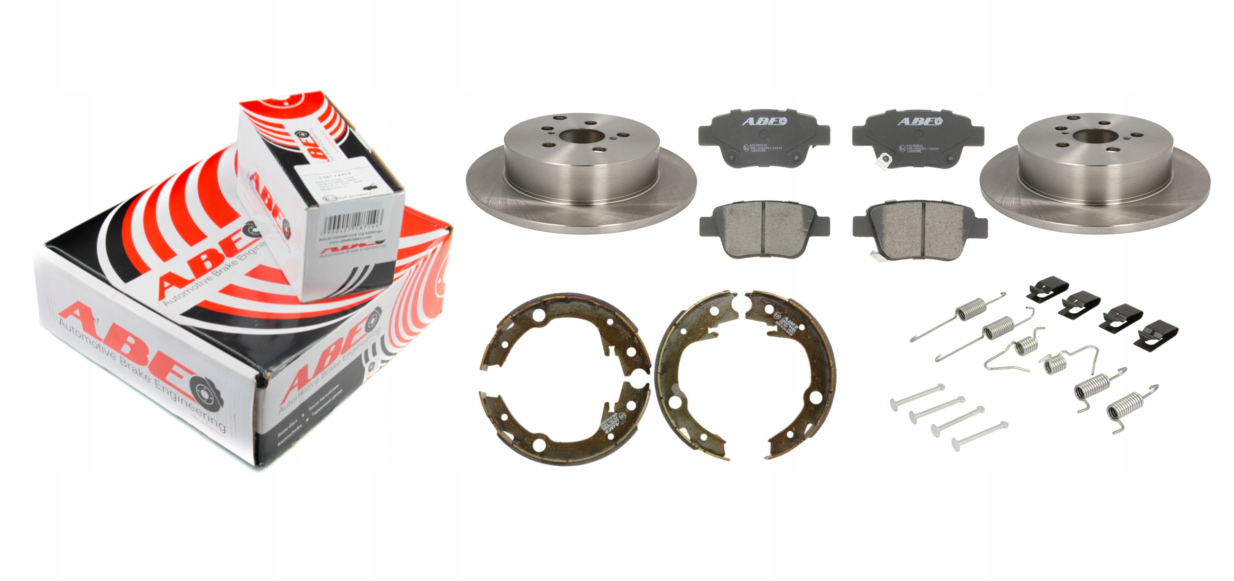 Abe диски колодки челюсти сзади Toyota Avensis T25