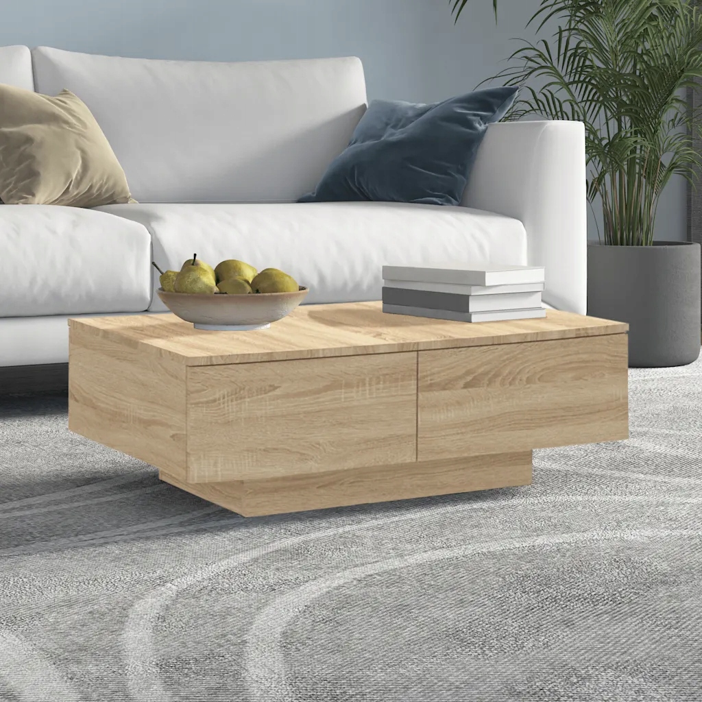vidaXL Konferenční stolek dub sonoma 90 x 60 x 31 cm kompozitní dřevo