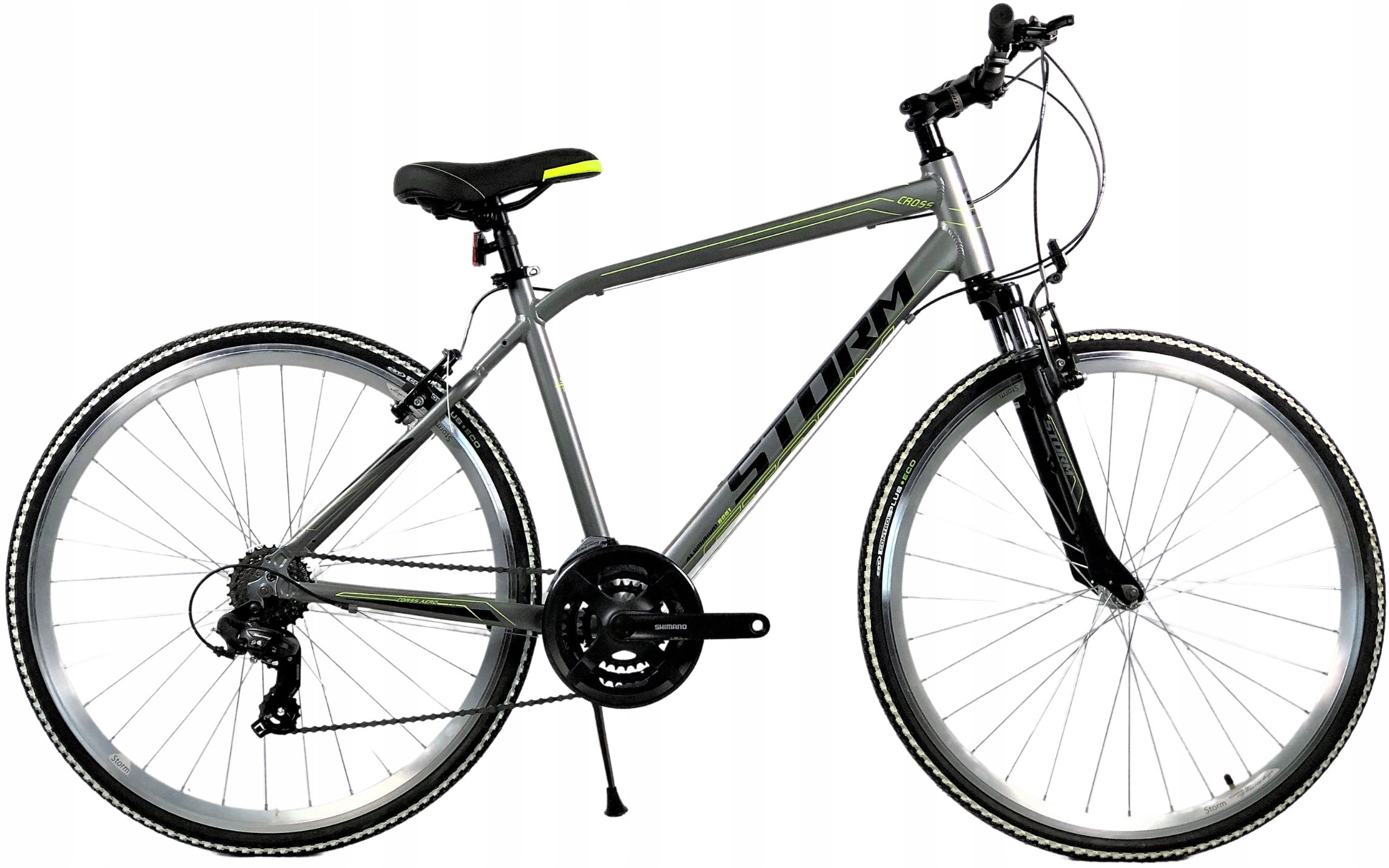 Rower Crossowy Storm Cross Aero 1.0 rama 19 28 srebrny