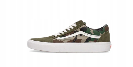 Old Skool Dámské Low Shoe Camo Olive/white velikost 40