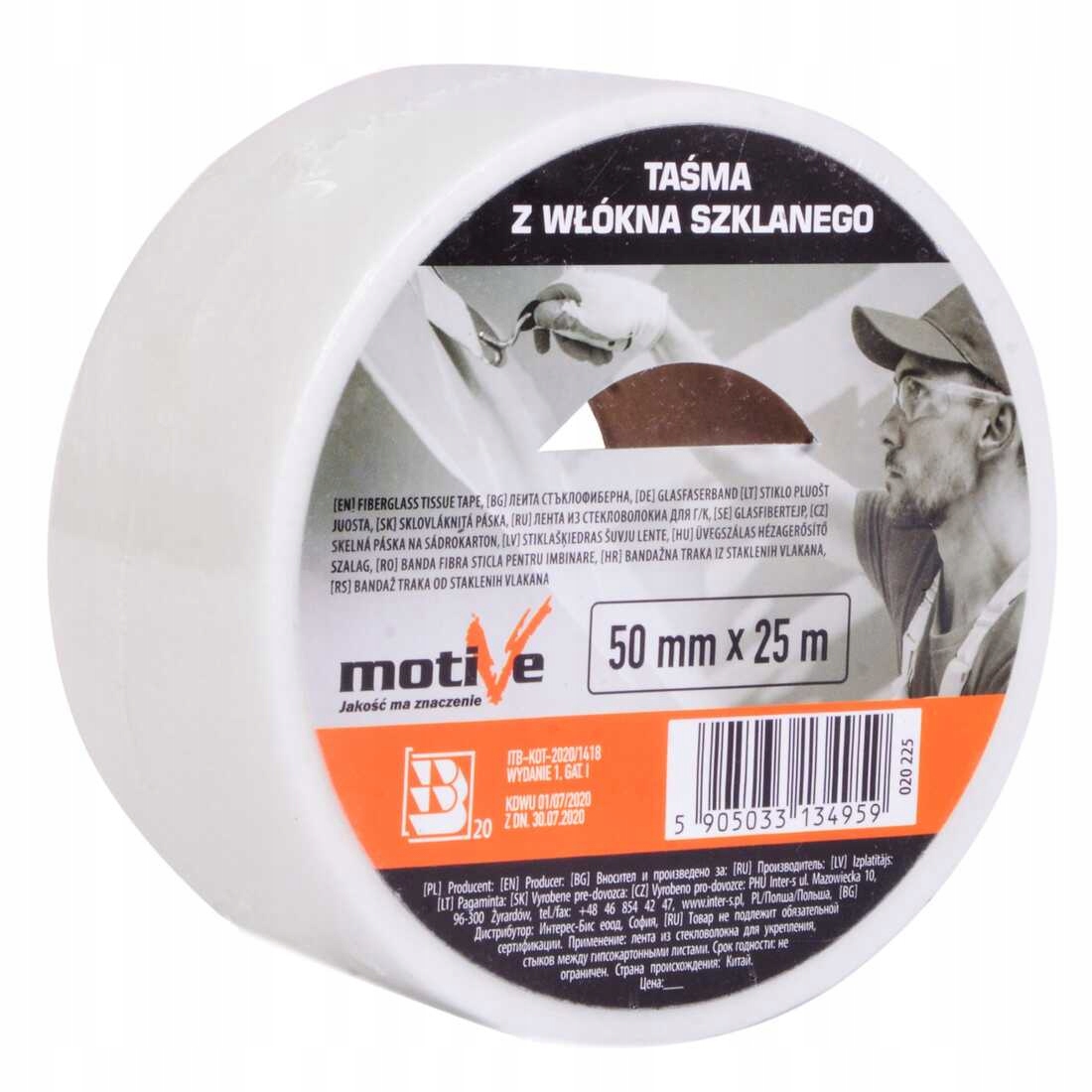

Taśma Z Włókna Szklanego Fizelina 50MM X 25M