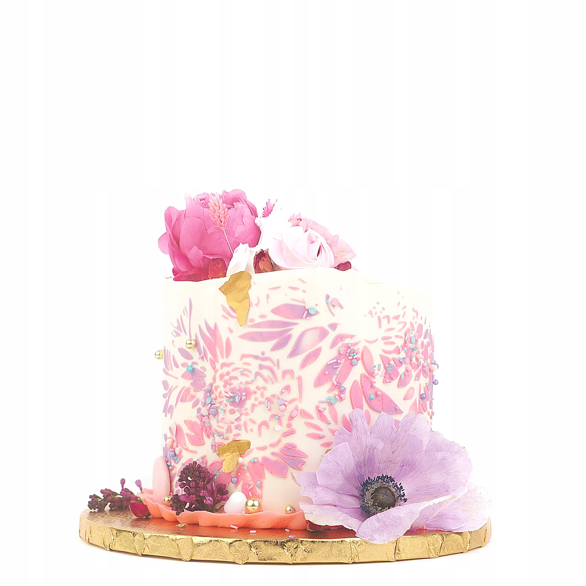 Levně Dekorativní šablona Słodki Bufet Pivonia 19,7 x 29,6 cm