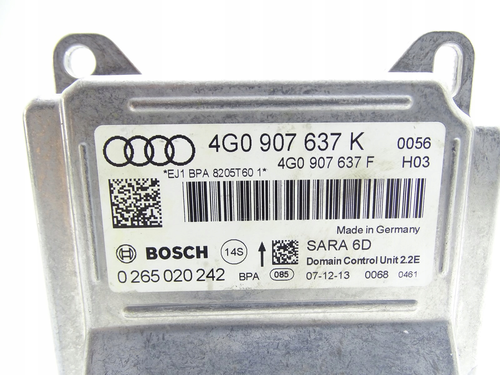module control unit PRZYSPIESZENIA AUDI A6 C7 A7 4G 4G0907637K