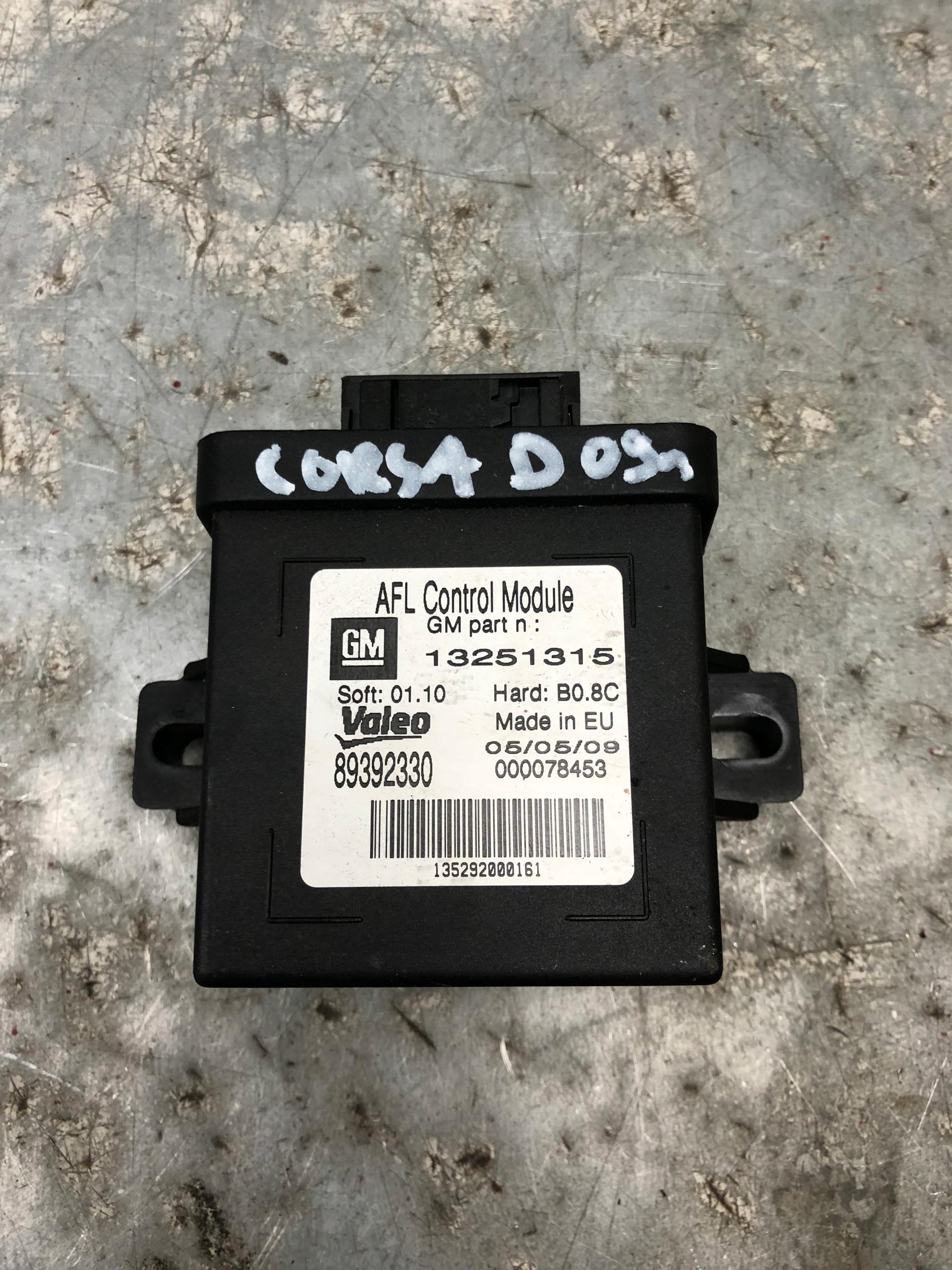 Module Rotatif Phares OPEL CORSA D 13251315