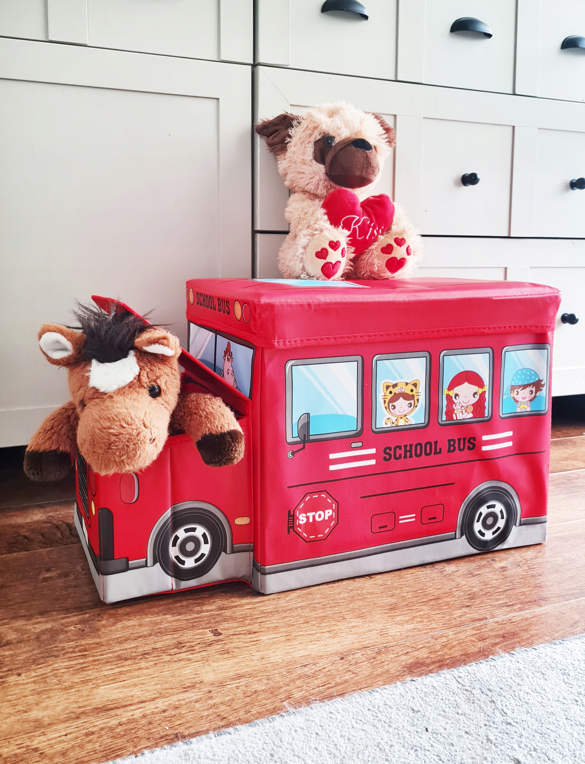 PUFA SKRZYNIA SCHOWEK NA ZABAWKI POJEMNIK SCHOOL Typ inny