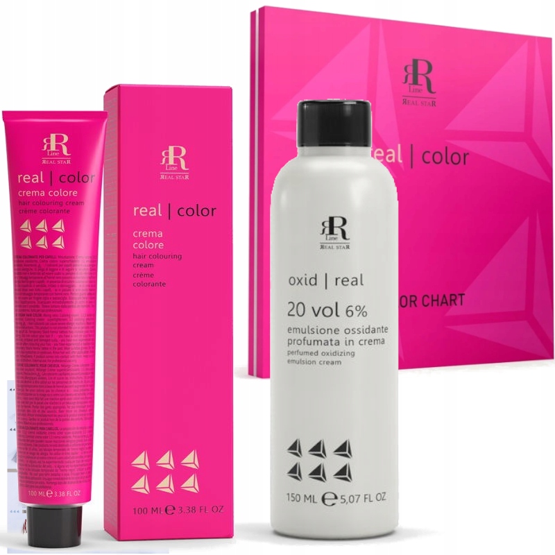 

Zestaw Rr Line farba do włosów 100ml oxydant 150ml