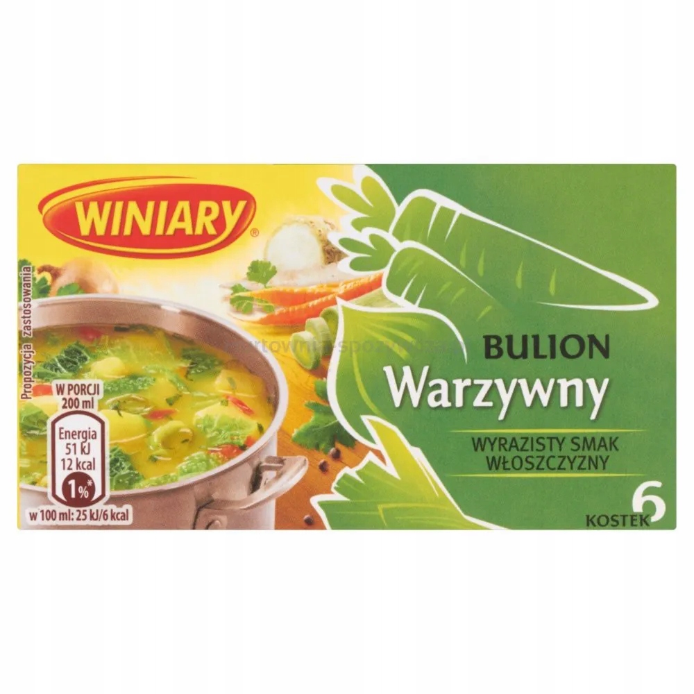 Winiary Zeleninový vývar 60 g (6 Kusů)