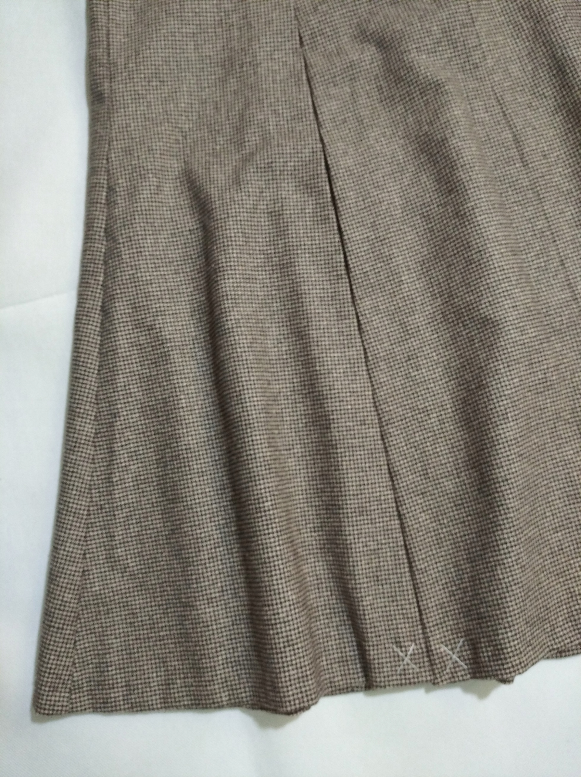 spódnica długa maxi wełna pepitka plisy VIYELLA 40 Rozmiar 40