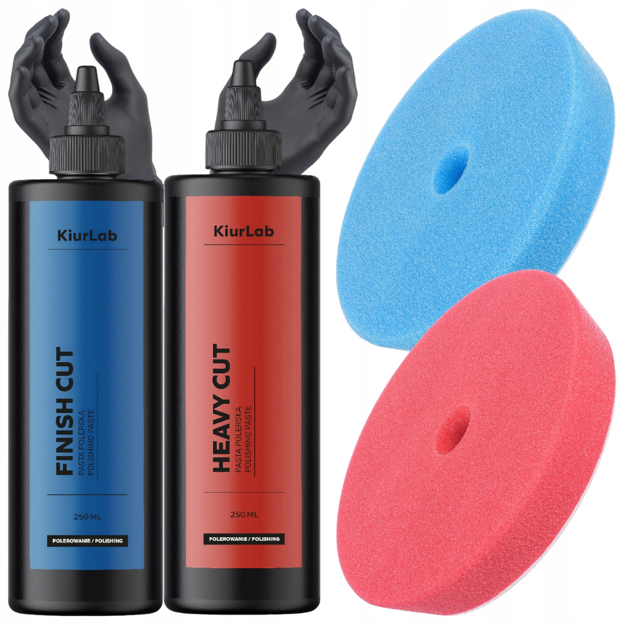 Zestaw Past Kiurlab 2 x 250ml Pady Do Polerowania Lakieru Usuwania Rys