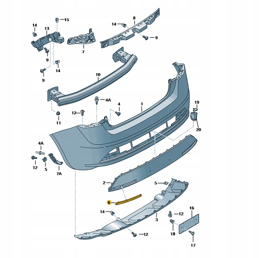 ODBLASK W ZDERZAKU TYŁ LEWY IBIZA FR Producent części SEAT OE