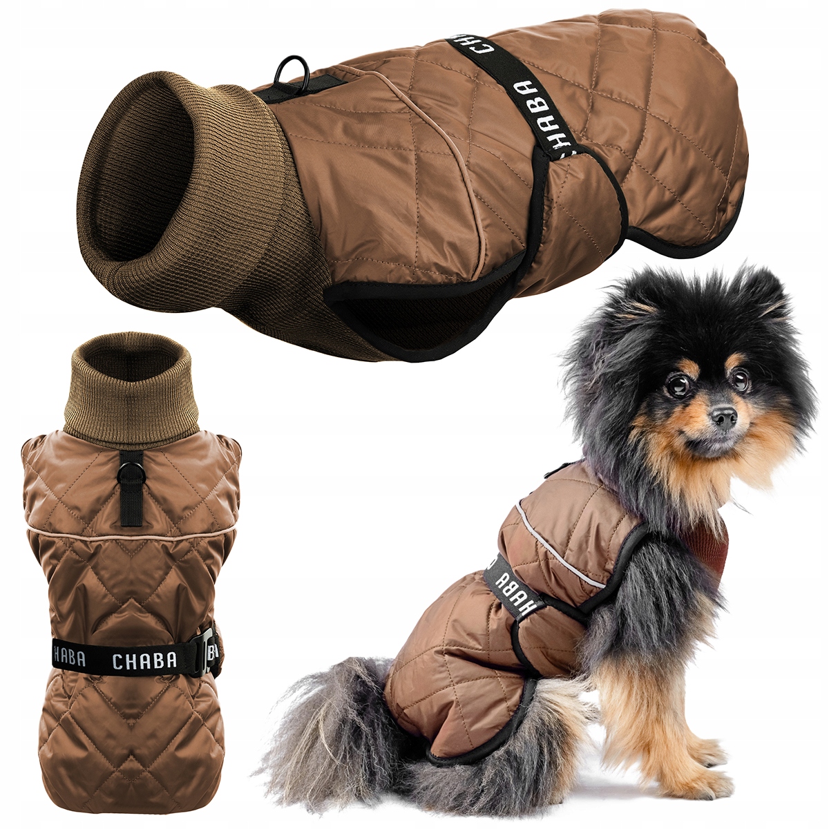 Levně Zimní kabátek pro psa Vogue Teplá bunda, oblečení pro psa vel XL Béžová