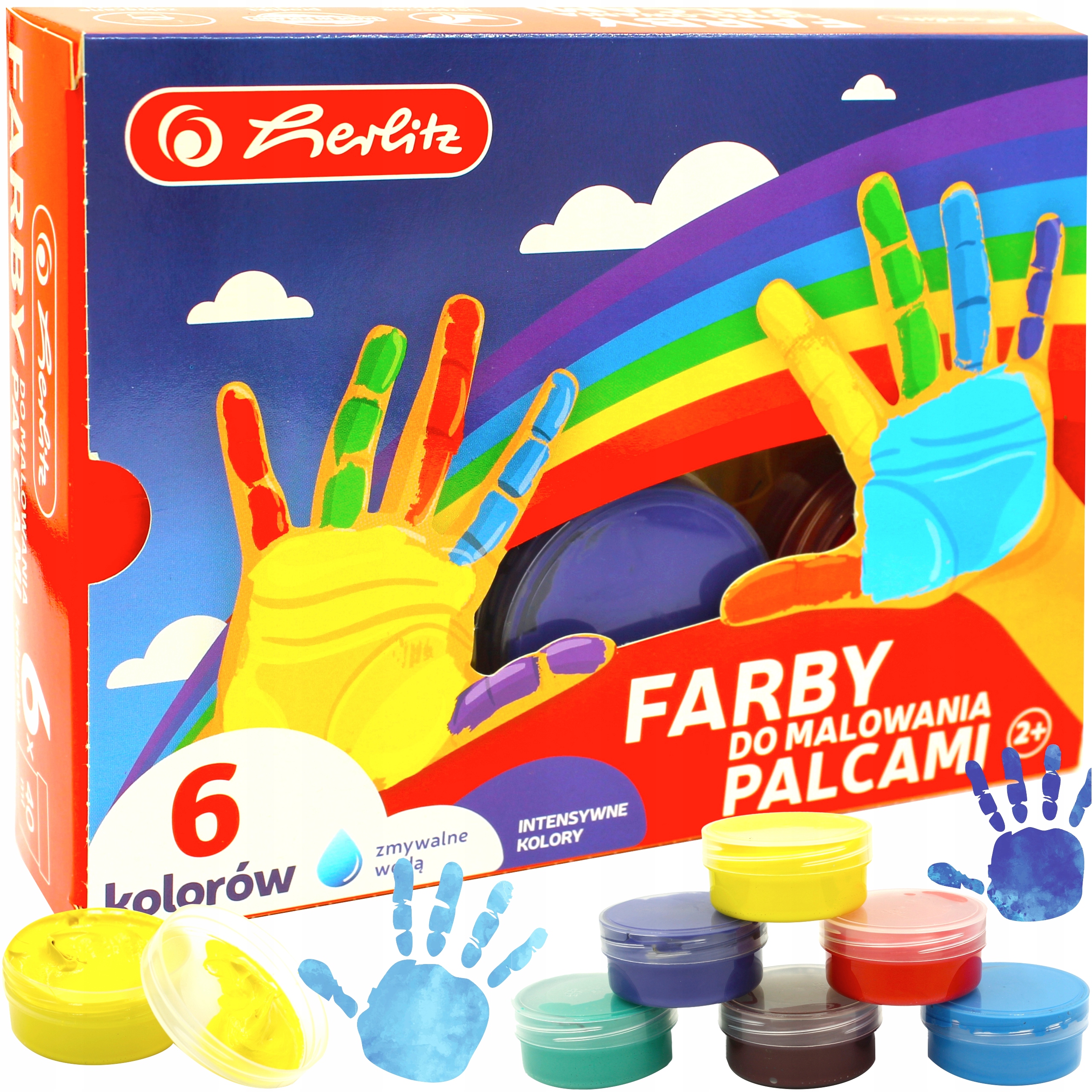 

Farby malowania palcami Herlitz dzieci