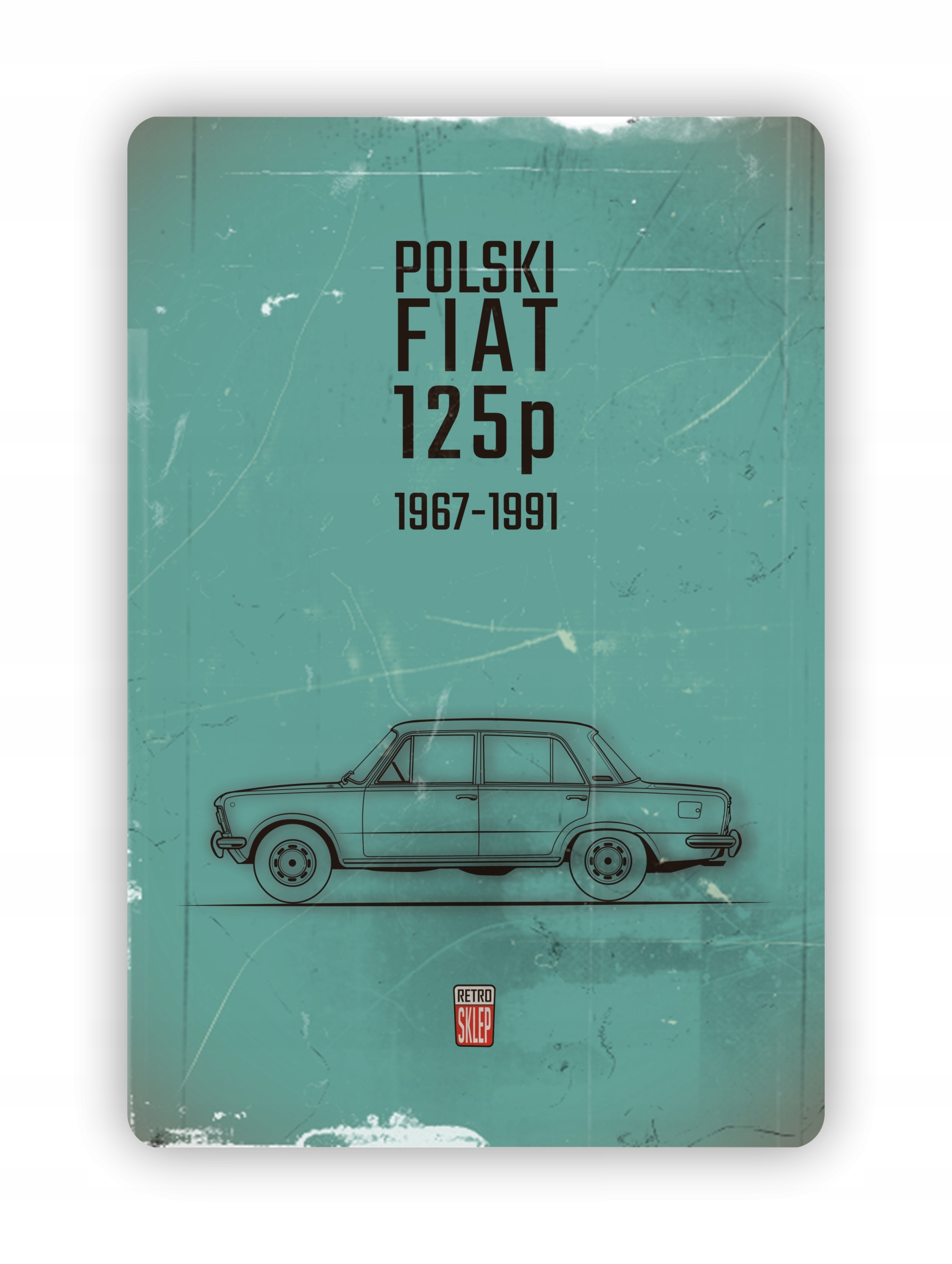 

Blacha Tablica ozdobna Fiat 125p Duży Fiat 20x30