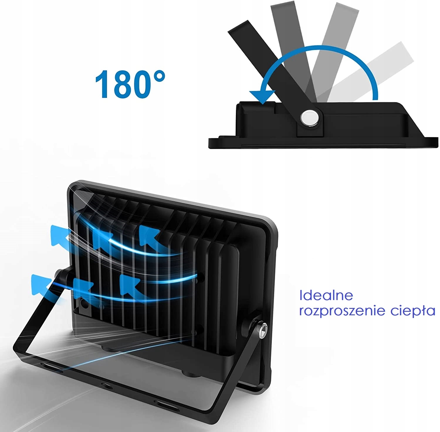 Halogen NAŚWIETLACZ Reflektor LED 50W 4500lm SLIM Marka inna