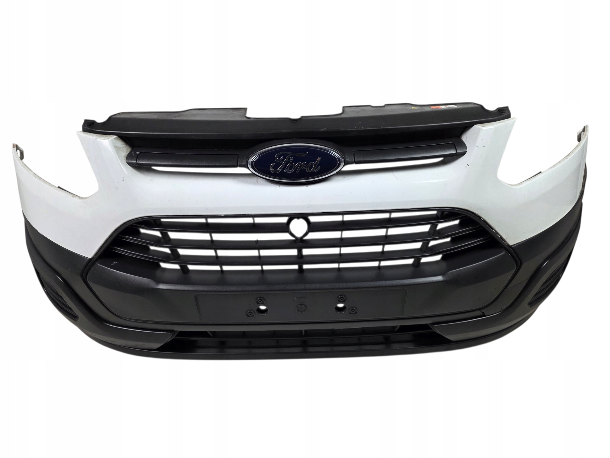 FORD TRANSIT CUSTOM 2013 bumper front front complete colour BIALY