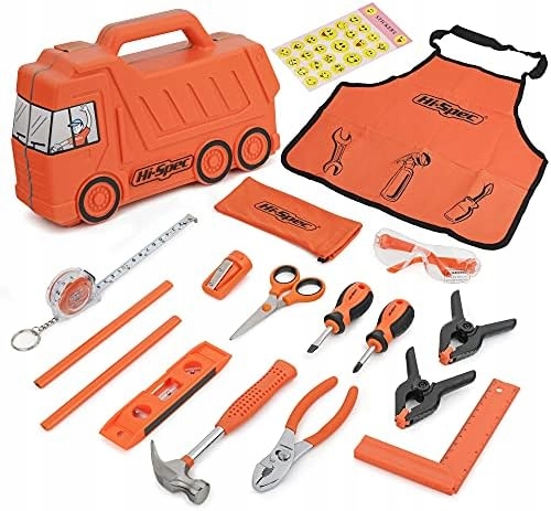 ZESTAW NARZĘDZI DLA DZIECI HI-SPEC MAŁY MAJSTERKOWICZ 17SZT WALIZKA PRO