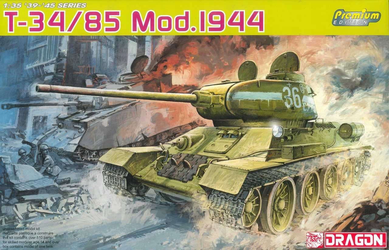 T-34/85 Mod.1944 (Premium edition) Dragon Model Kit tank 6319 1:35