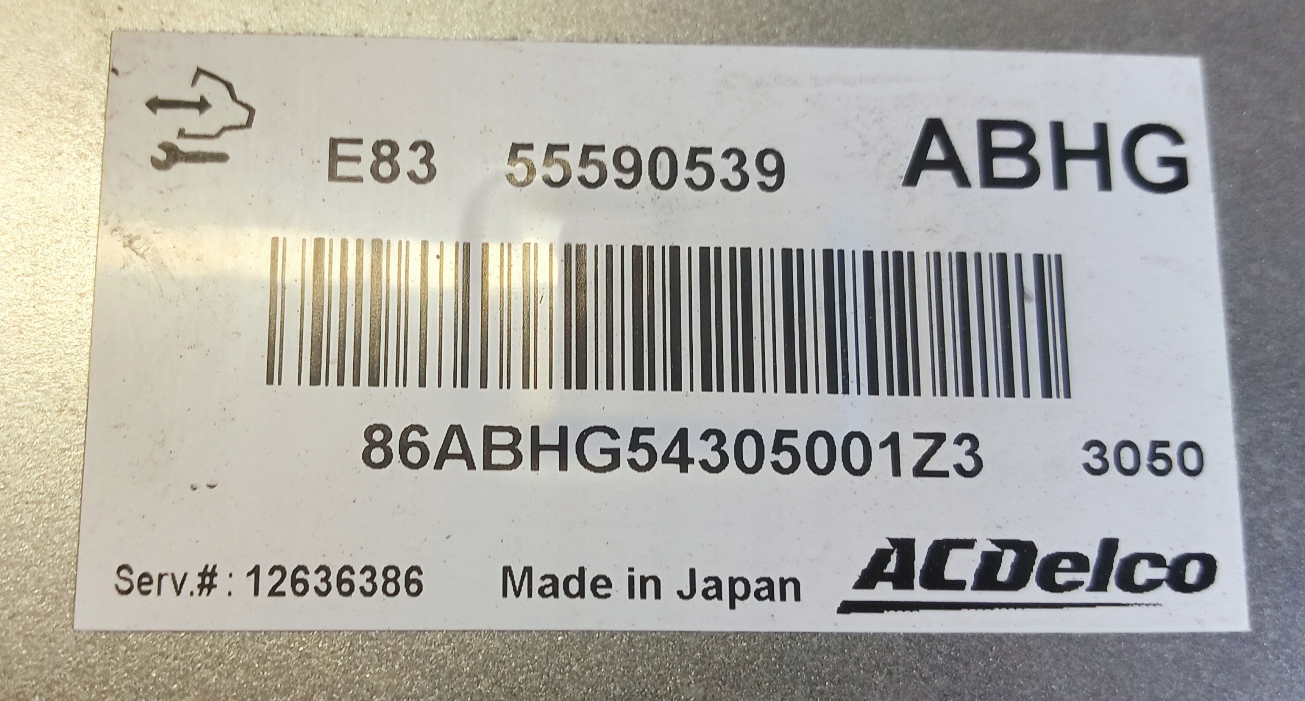 control unit of the engine 55590539 opel corsa d 1.2b