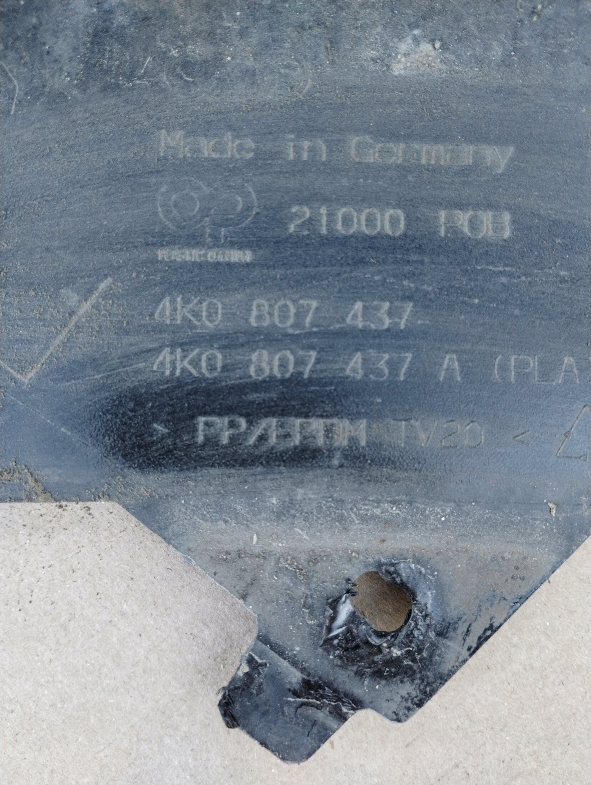 bumper front front AUDI A6 C8 4K0 4K0807437A original