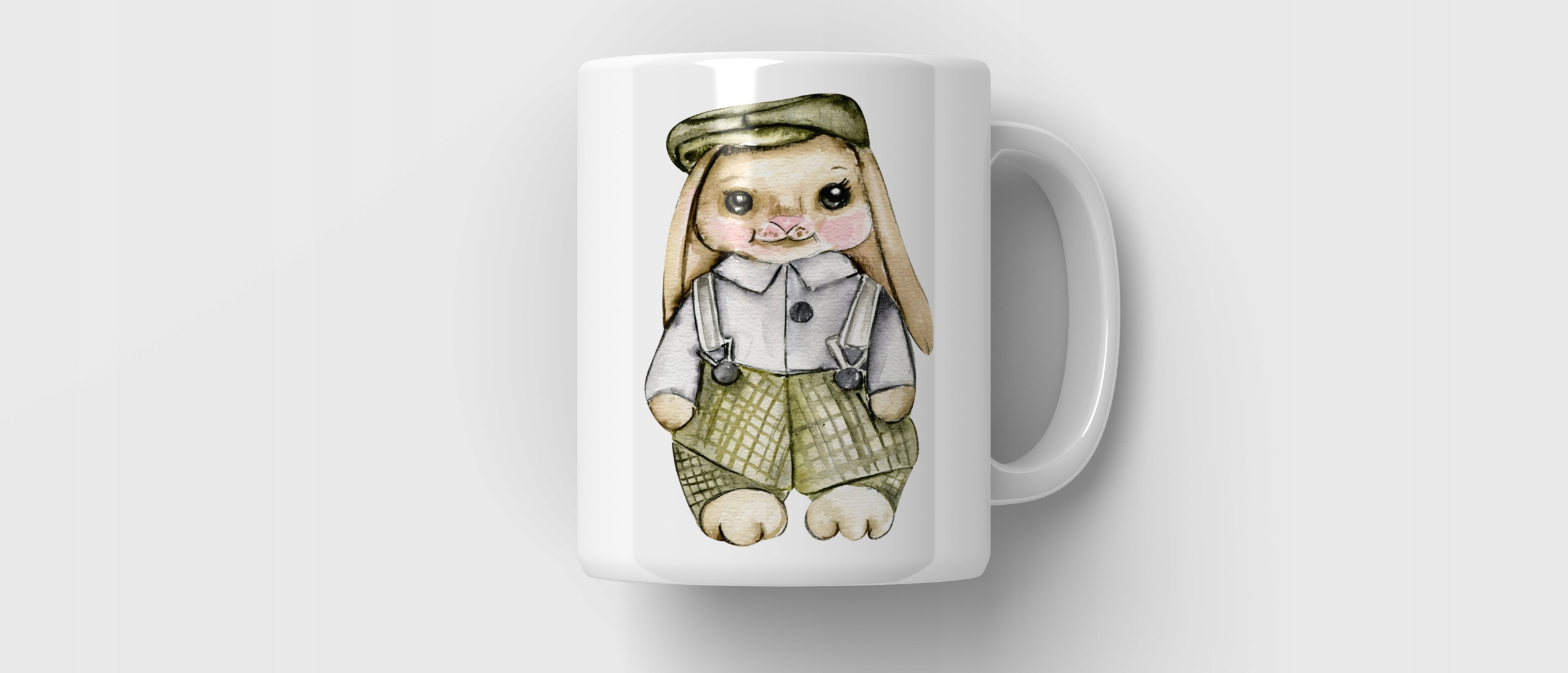 KUBEK DLA DZIECKA WIELKANOC WIOSNA ZAJĄCZEK 330 ml Marka inna