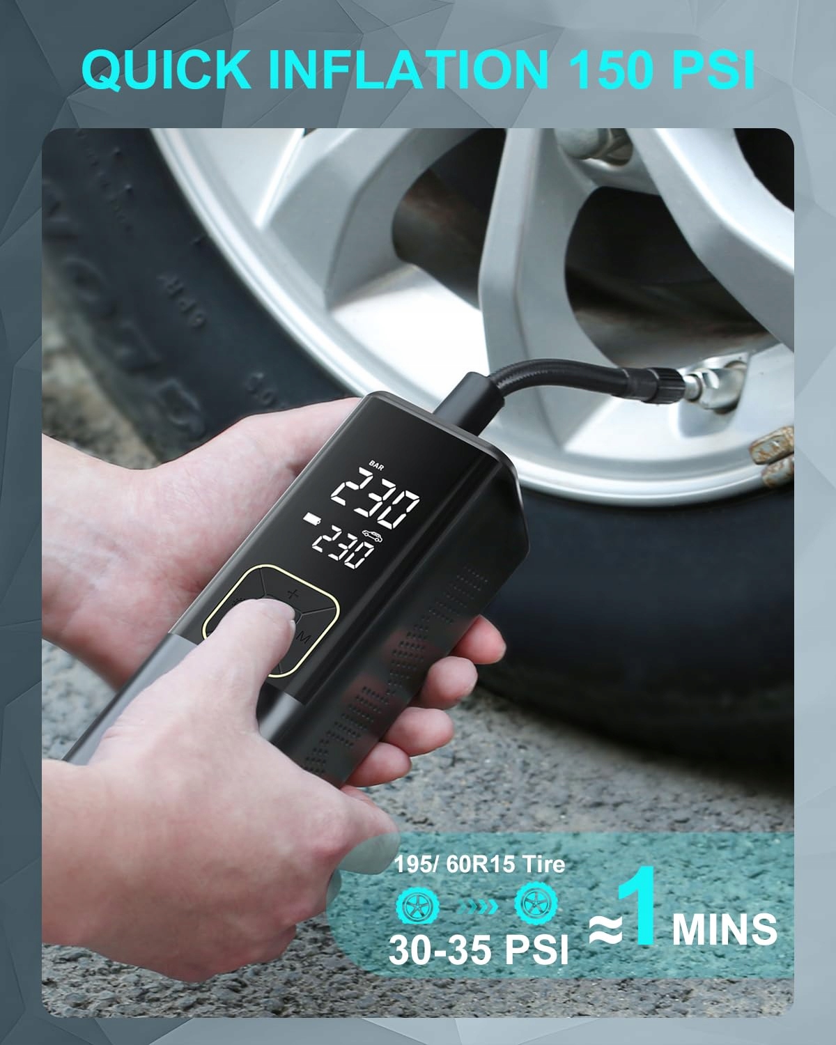 Vxscan Nadmuchiwacz opon, bezprzewodowy, Marka VXSCAN