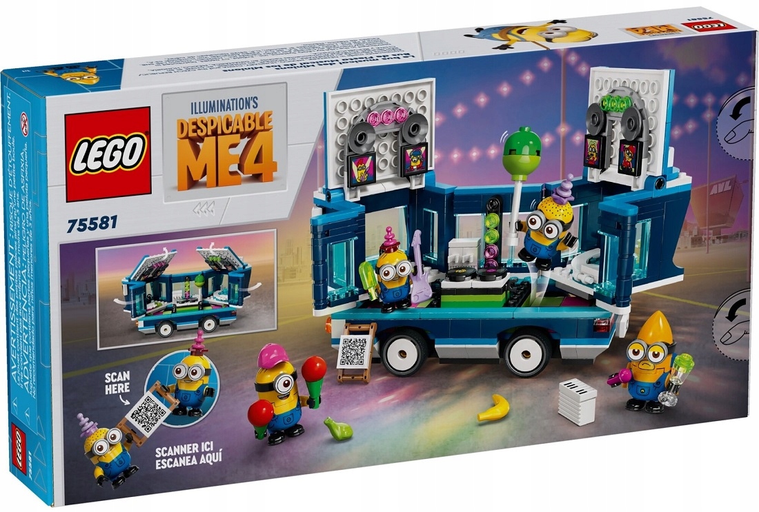Lego Stavebnice Minions Párty Autobus Mimoňů 75581