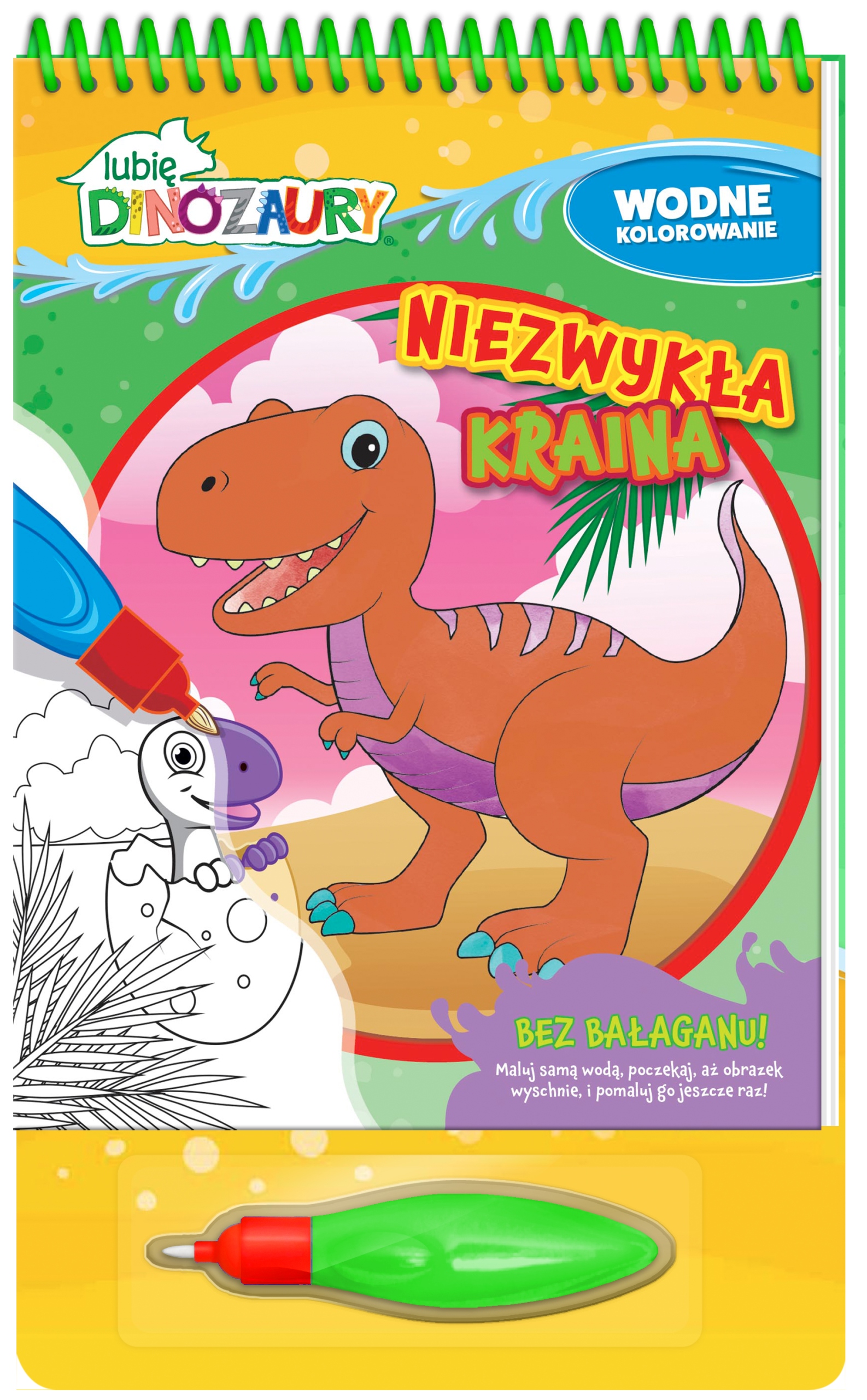 

Lubię Dinozaury. Wodne kolorowanie. Niezwykła...