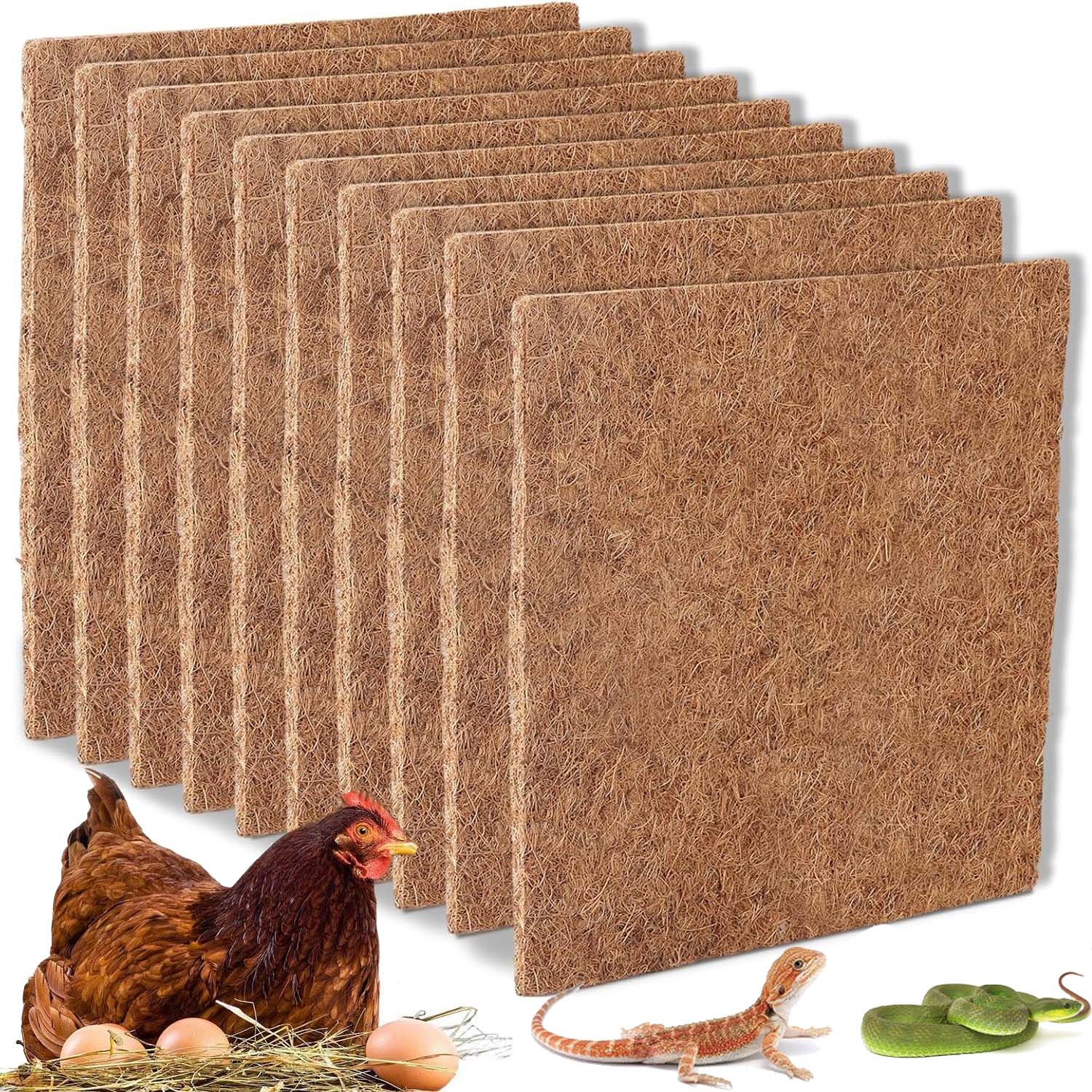 Levně Kokosová Podložka Přírodní Pro Hnízdní Výsev Křečka Kuřecího Prasátka