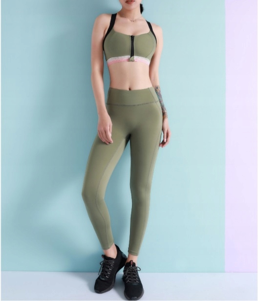 SPORTOWY KOMPLET TOP + LEGGINSY SIŁOWNIA M Marka inna