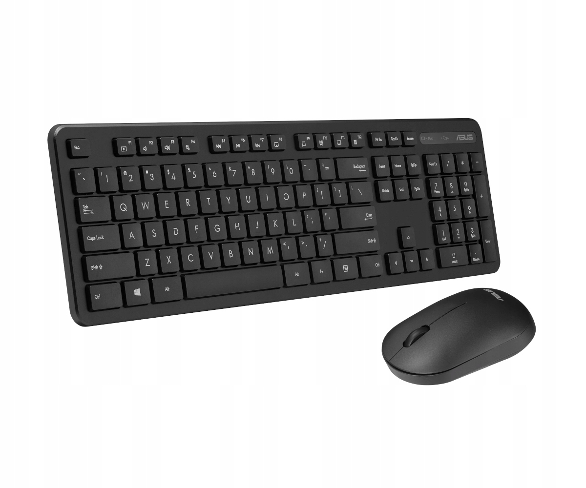 Zestaw bezprzewodowa klawiatura i mysz Asus CW100 2,4GHz Optyczna Czarny