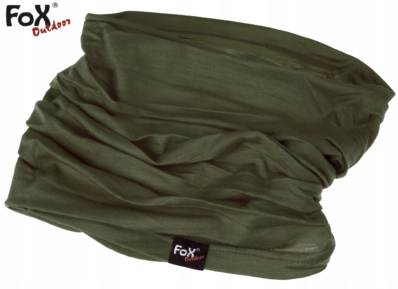 FOX KOMIN TERMOAKTYWNY SZAL WEŁNA MERINO OLIVE Płeć uniseks