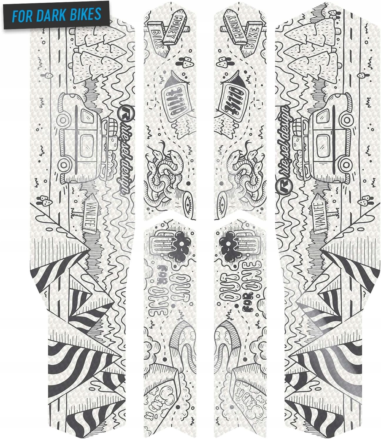 Naklejki Rowerowe Na Ramę Folia Ochronna Riesel Design Frame Tape 3000