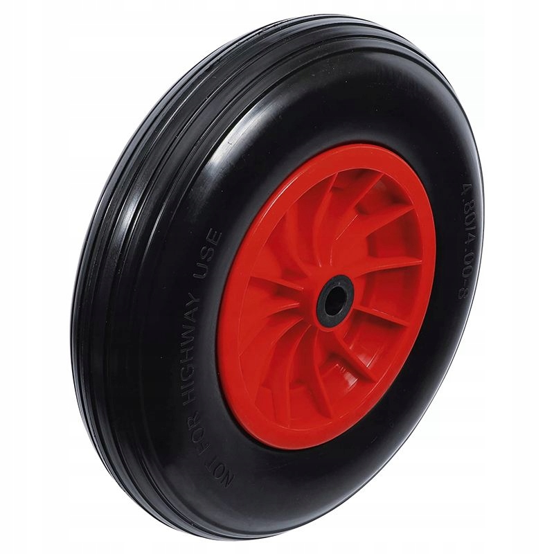 Kolečko pro kolečko Pu Ø 400 mm bezdušové, červeno-černé, Bgs Diy 80655