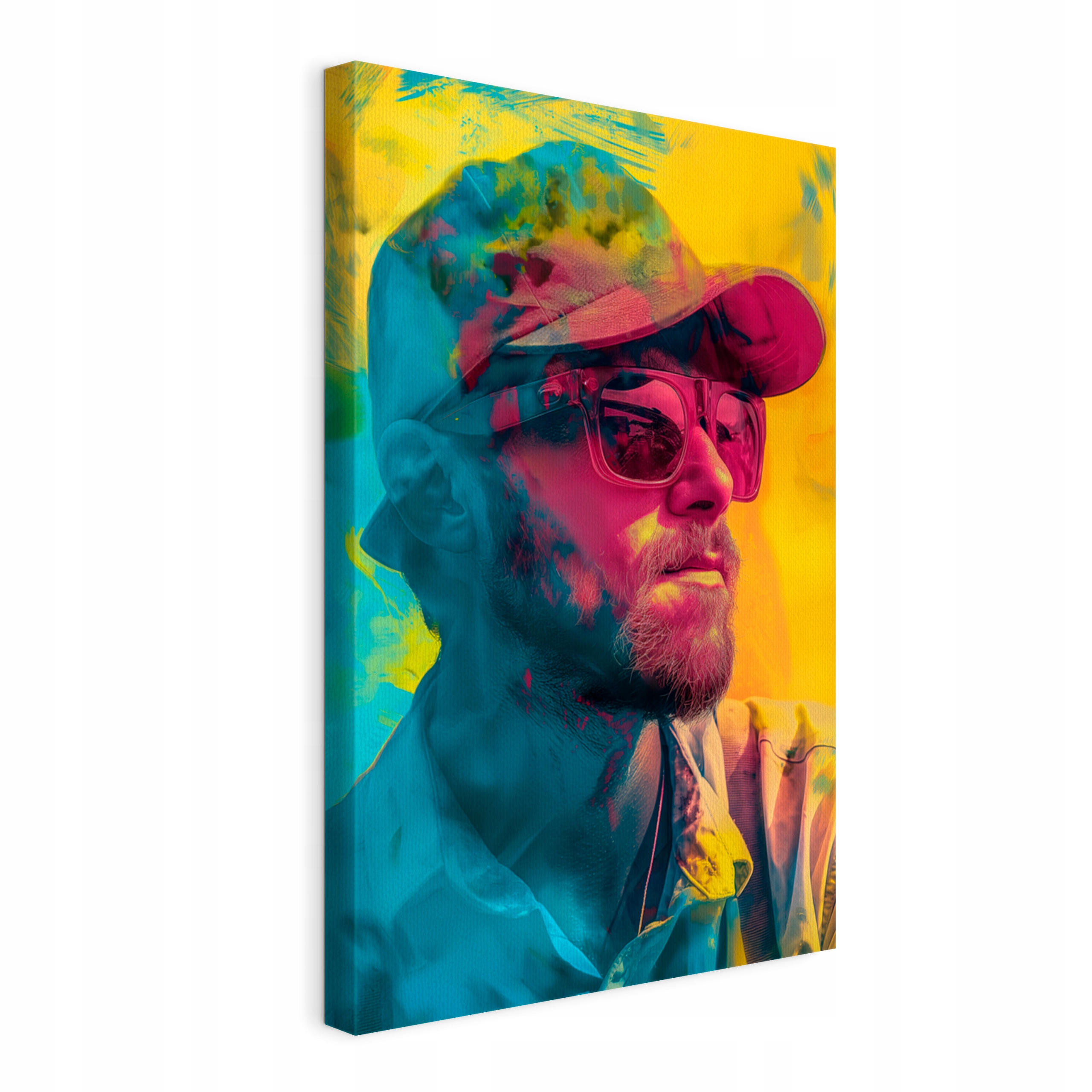 Obraz na plátně Muž Čepice Brýle Pop Art do obývacího pokoje Ložnice 40x60
