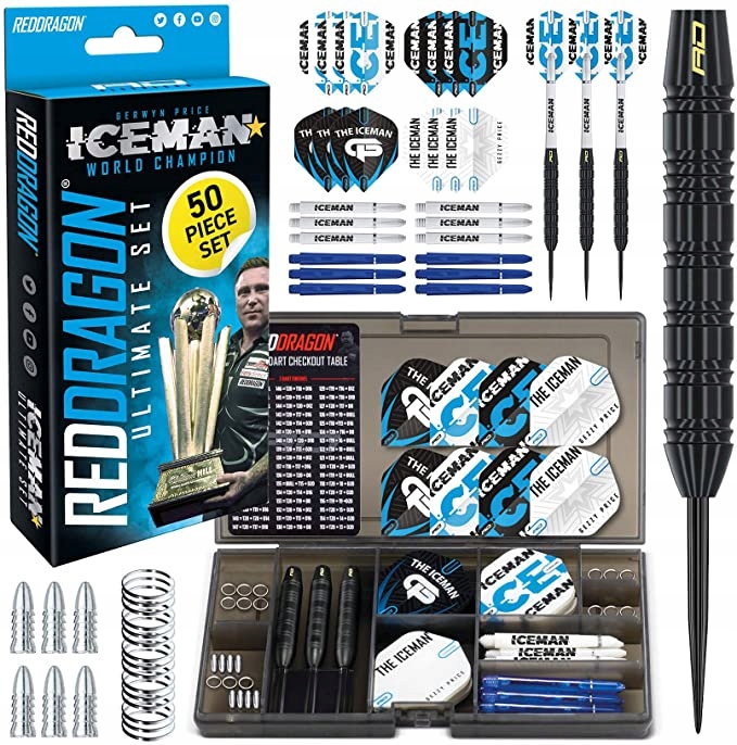 Gerwyn Price zestaw lotek do darta wraz z akcesoriami 50 części