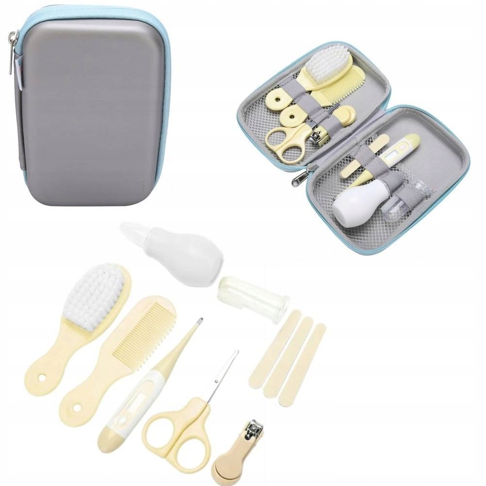 ZESTAW DO PIELĘGNACJI NIEMOWLĄT 8-CZĘŚCIOWY NIEZBĘDNIK MAMY