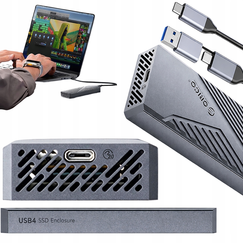 Kieszeń Na Dysk Obudowa Dysku Adapter M.2 Nvme Usb-c 3.2 20Gb/s 8TB Orico