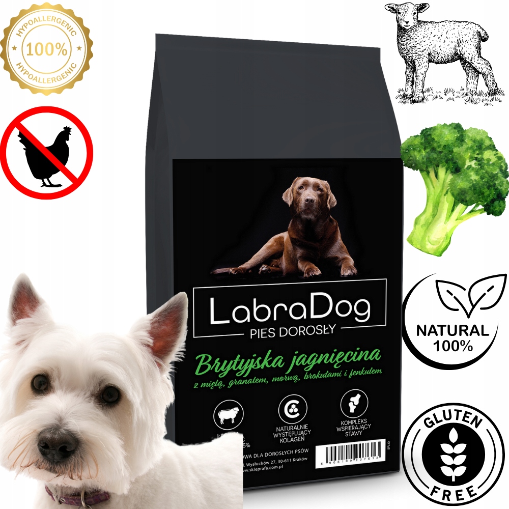 LabraDog Superfood Hypoalergenní jehněčí citlivé na skvrny 2 kg