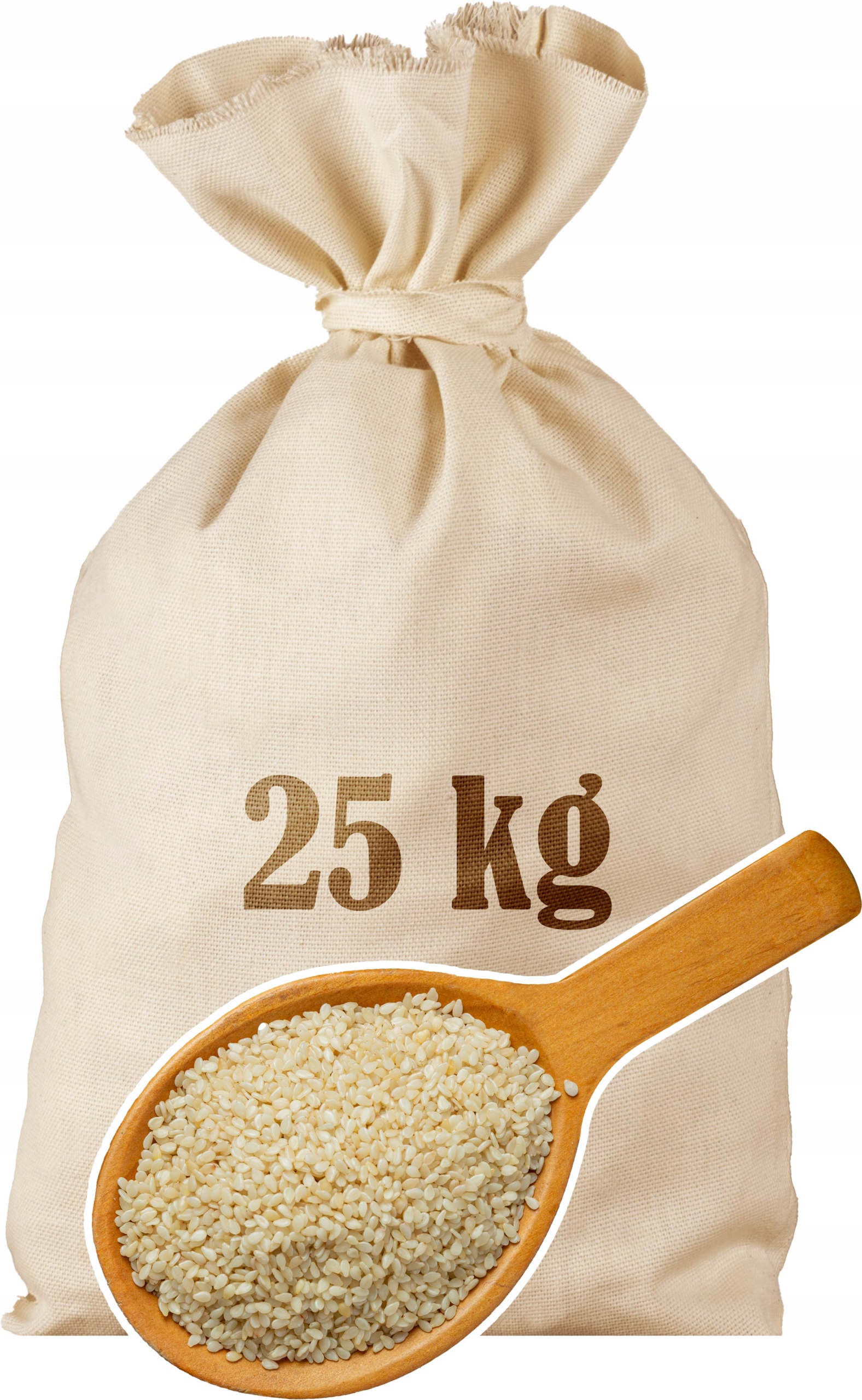 Levně Sezam Bílý loupané přírodní zrno Superfood 25KG Sáček
