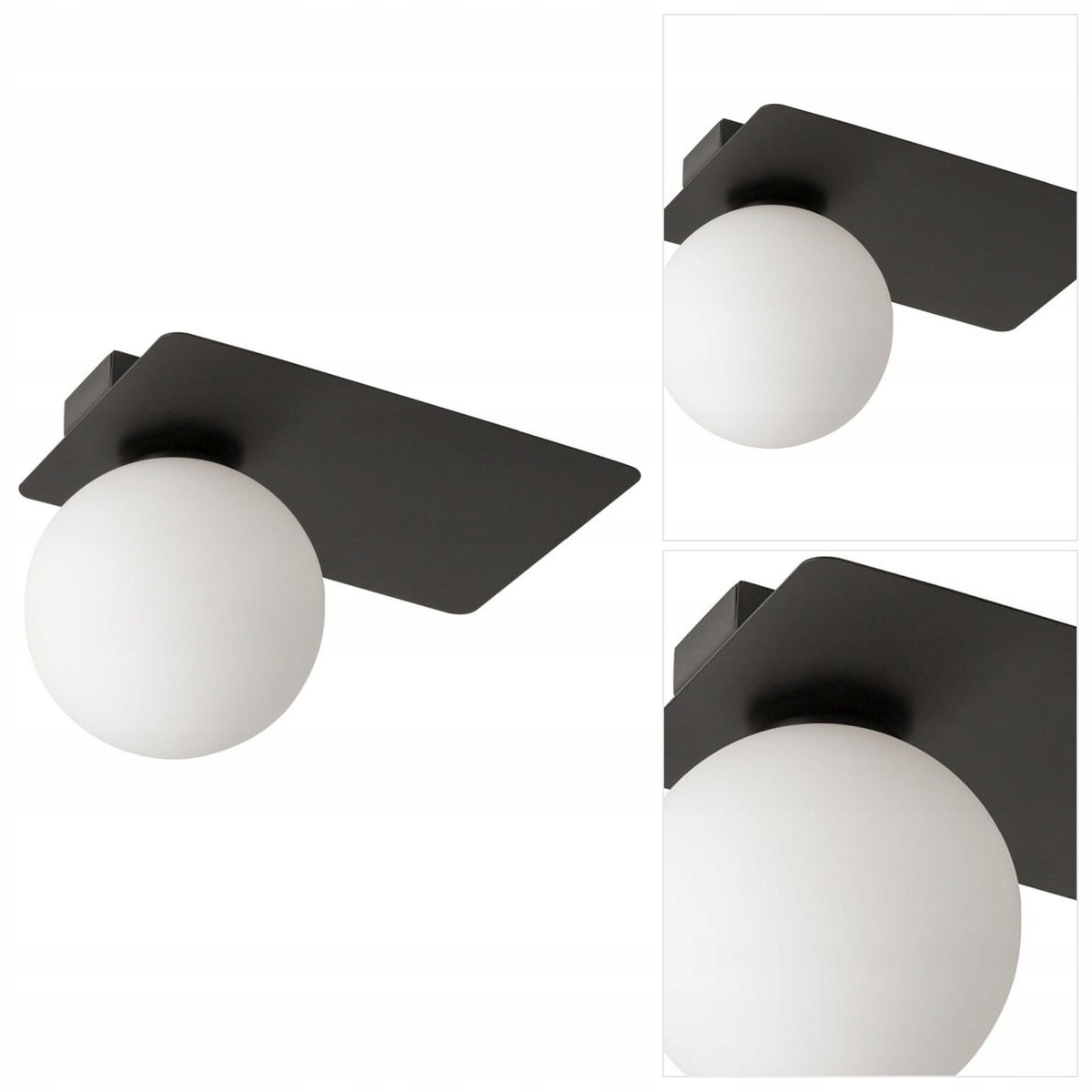 Stropní svítidlo černá Argon harmonická forma v ložnici Sigma Lighting
