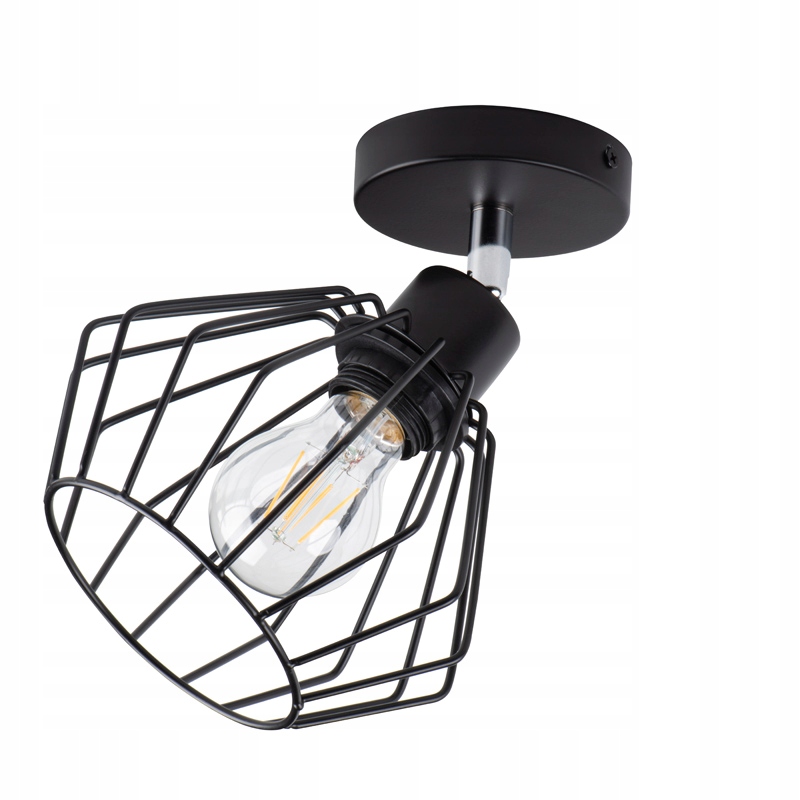 

Lampa spot sufit kinkiet klosz diament czarna